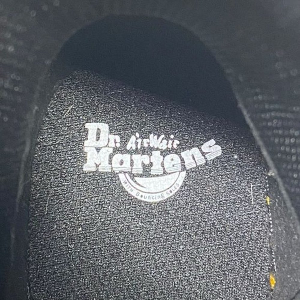 Dr. Martens Air Wair CombatBoots Bouncing Soles Zipper Black Womens 7 New - Picture 12 of 12